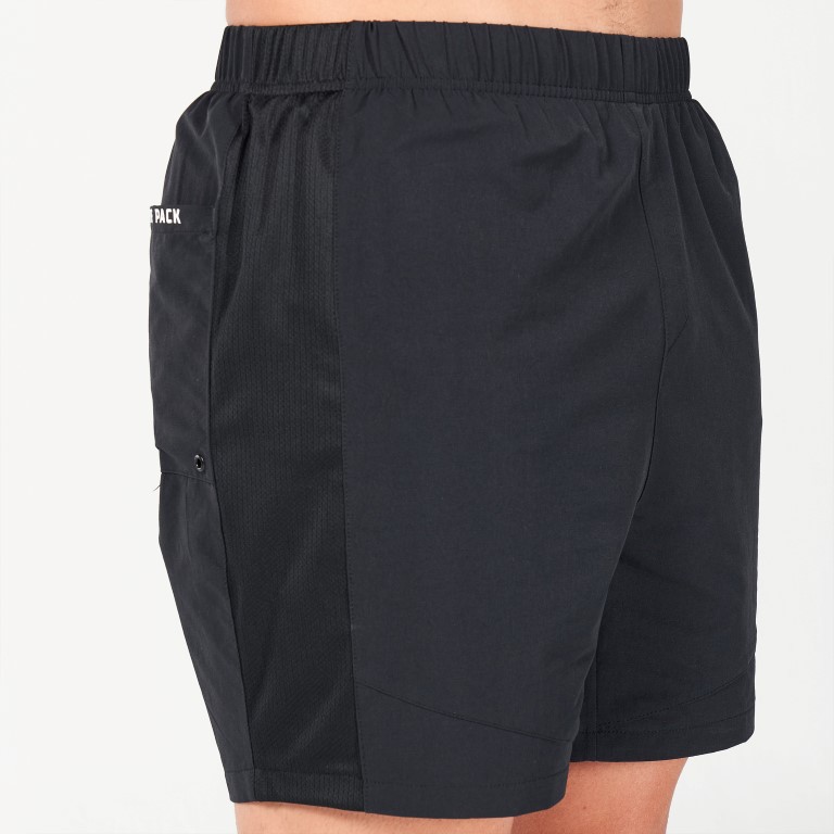 STATEMENT QUICK-DRY SHORTS - BLACK