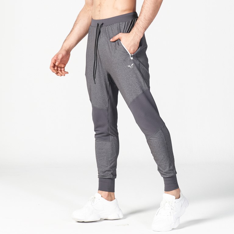 STATEMENT RIBBED JOGGERS REIMAGINED - GREY