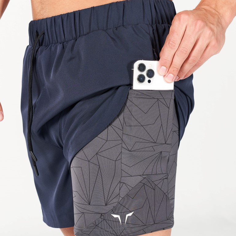 Limitless 2-in-1 5_ Shorts - Navy
