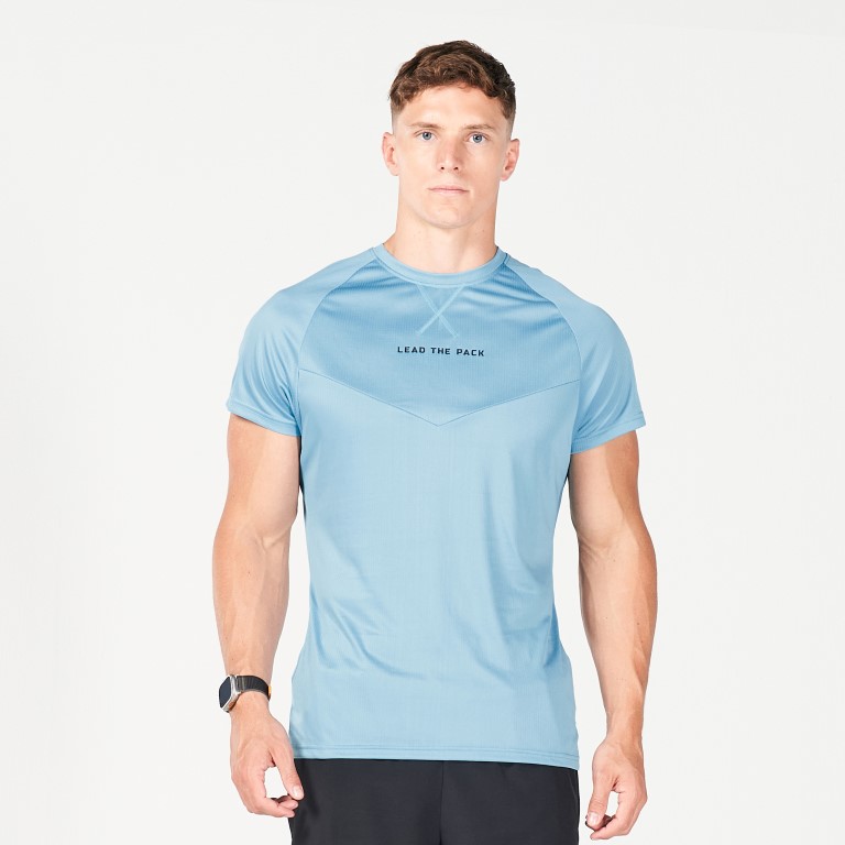 STATEMENT DRYFLEX TEE - DELPH BLUE
