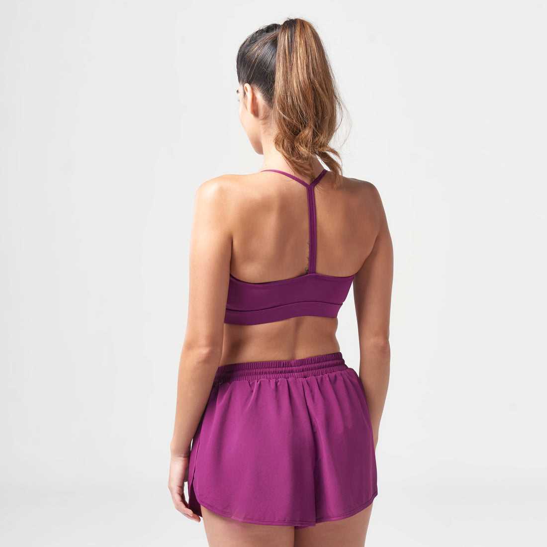 ESSENTIAL LOW IMPACT BRA - DARK PURPLE