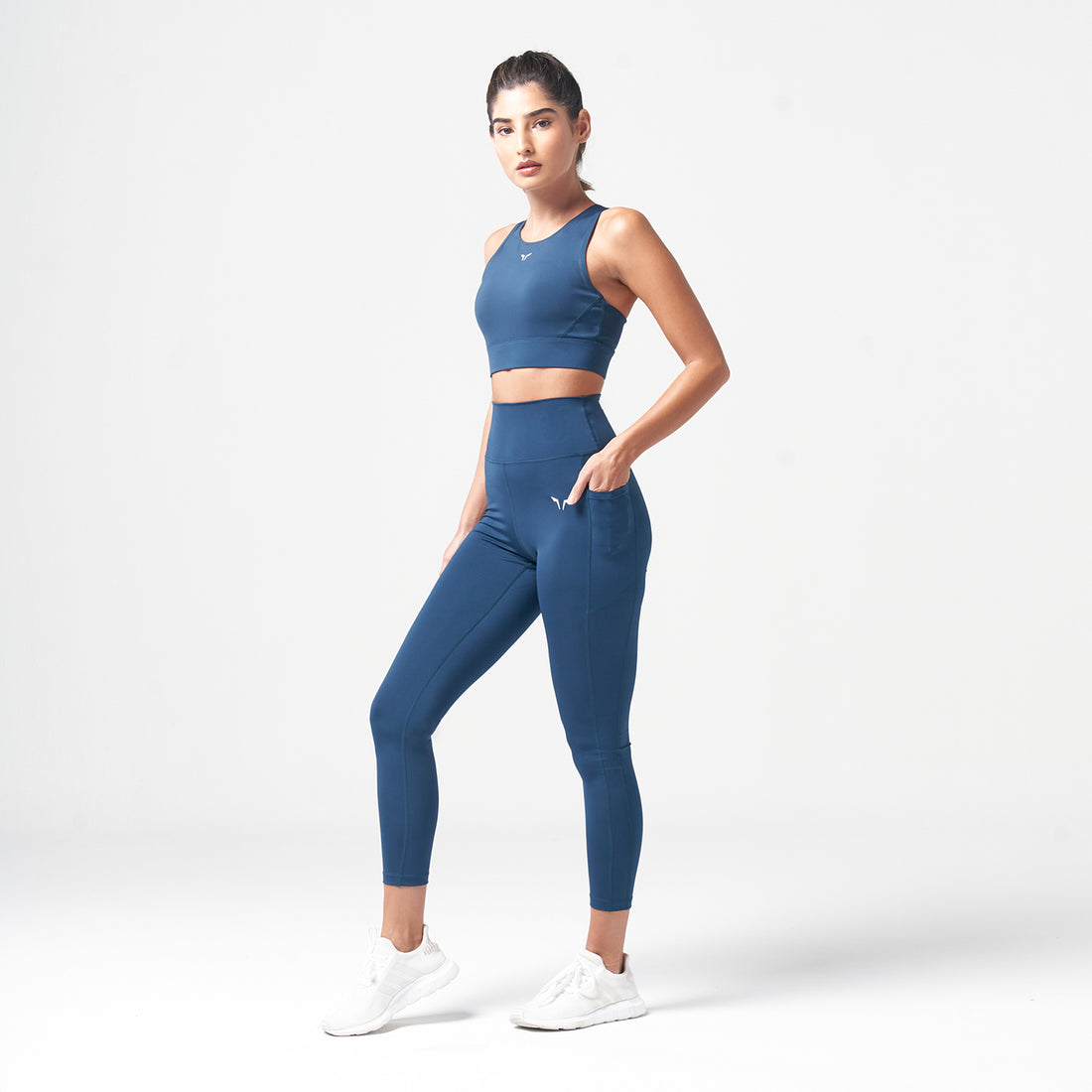ESSENTIAL HIGH IMPACT BRA - TEAL