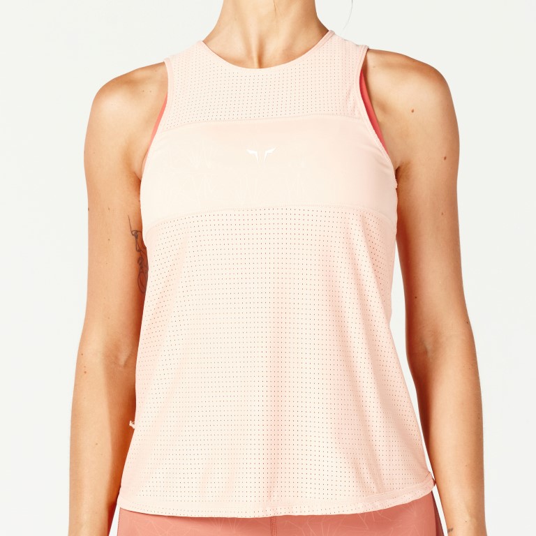 Mesh Reversible Tank - Pink Rose