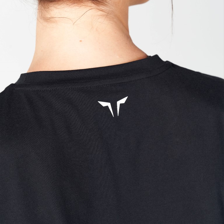 CORE WILD PANEL RELAXED TEE - BLACK