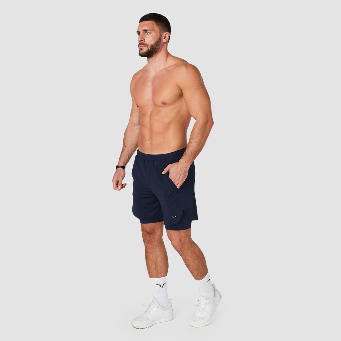 CORE MESH 2-IN-1 SHORTS - NAVY