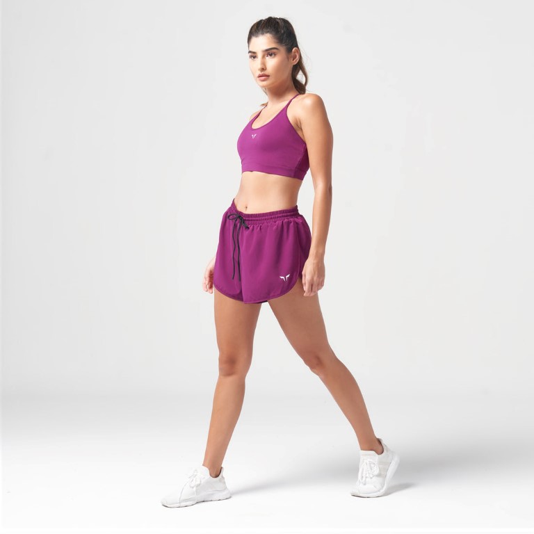 ESSENTIAL RUNNING SHORTS - DARK PURPLE